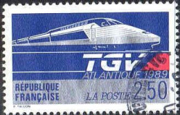 France Poste Obl Yv:2607 Mi:2743 TGV Atlantique (Beau Cachet Rond) - Gebraucht