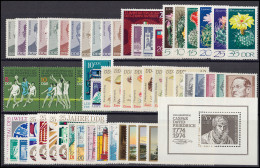 1907-2011 DDR-Jahrgang 1974 Komplett, Postfrisch ** / MNH - Collections Annuelles