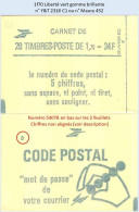 FRANCE - Carnet Conf. 8, Numéro 54078 - 1f70 Liberté Vert - YT 2318 C1 / Maury 452 - Moderne : 1959-...