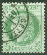 53f Ob TB Fond Ligné Obli Cette Herault - 1871-1875 Cérès