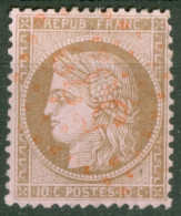 58 Ob TB Obli GC 532 Rouge Bordeaux  - 1871-1875 Cérès