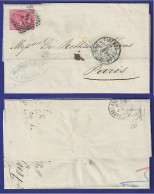 SP 7 - 17.02.1873 – REGNO V. E. II DA FIRENZE PER LA FRANCIA. - Storia Postale
