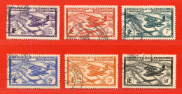 REF102 > NOUVELLE CALEDONIE > PA N° 29 à 34 Ø > Oblitéré Poste Aux Colonies Dos Visible > Used Ø - NCE - Used Stamps