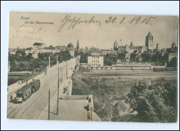 XX006091/ Posen An Der Theaterbrücke Straßenbahn 1915 AK - Posen