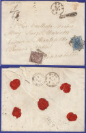 SP 8 - 01.03.1877 – REGNO DE LA RUE RACCOMANDATA DA ROMA PER PENNABILLI. - Marcophilia