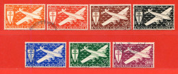 REF102 > NOUVELLE CALEDONIE > PA N° 46 à 52 Ø > Oblitéré Dos Visible > Used Ø - NCE - Used Stamps