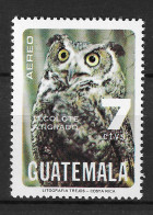 Guatemala 1979 MiNr. 1127  Birds The Great Horned Owl (Bubo Virginianus) 1v MNH**  15,00 € - Uilen