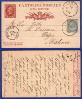 SP 10 - 18.11.1878 – REGNO V. E. II INTERO DA LIVORNO PER IL BELGIO - Entiers Postaux