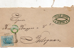 1874 LETTERA CON ANNULLO RIMINI - Storia Postale