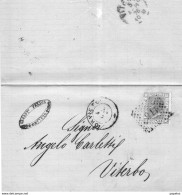 1876 LETTERA CON ANNULLO ORVIETO - Storia Postale