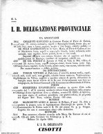 1860  BELLUNO - CIRCOLARE DI POLIZIA  ELENCO RICERCATI DA ARRESTARSI - Decrees & Laws