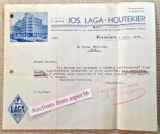 "Voeders Laga" Firma Jos.Laga-Houtekier, Rechtervaartoever, Roeselare 1942 - 1900 – 1949