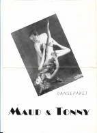 C4506/ Maud & Tonny Danseparet  Variete  DIN A 4 Blatt  40/50er Jahre  Tanzen - Andere & Zonder Classificatie