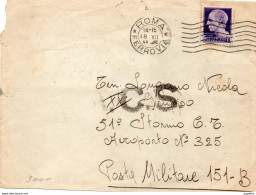 1944 LETTERA CON ANNULLO ROMA + ACS - Poststempel