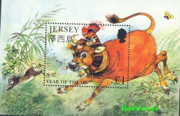 Jersey 1997 Mi Block 14 MNH  (ZE3 JRSbl14) - Koeien