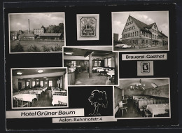 AK Aalen, Hotel Grüner Baum, Bahnhofstr. 4  - Aalen