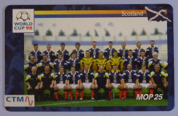 MACAU - Chip - CTM - Smart Card - SCOTLAND - Football World Cup 98 - Mint - Macau