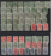 GREECE 1920 LEMNOS COLLECTION OF 63 MNH/MH STAMPS UP TO ONE DRACHMA - Lemnos