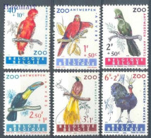 Belgium 1962 Mi 1276-1281 MNH  (ZE3 BLG1276-1281) - Papegaaien, Parkieten