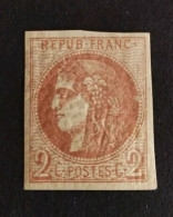 FRANCE CERES EMISSION DE BORDEAUX 40B SUPERBE REPORT 2 ETAT COTE +540€ - 1870 Bordeaux Printing