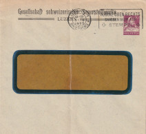 Suisse Entier Postal Privé Luzern 1923 - Enteros Postales