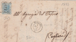 Busachi (Cagliari) Numerale A Punti Del 1877 - Storia Postale