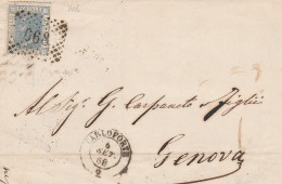 Carloforte (Cagliari) Numerale A Punti Del 1868 - Storia Postale