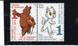 Netherlands Pays Bas 2016 75 Years Tom Poes, Marten Toonder Nature - Cats - Art - Comics MNH** - Nuevos