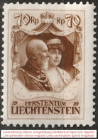 Liechtenstein 1929: Huldigung Fürst Franz & Fürstin Elsa Zu 80-83 Mi 90-93 Yv 90-93 * Falz MLH (Zumstein CHF 80.00 -50%) - Nuevos
