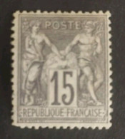 TIMBRE FRANCE TYPE SAGE N 66 NEUF* COTE +2100€ ULTRA RARE - 1876-1878 Sage (Tipo I)