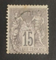 TIMBRE FRANCE TYPE SAGE N 66 OBL COTE +25€ - 1876-1878 Sage (Tipo I)