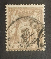 TIMBRE FRANCE TYPE SAGE N 69 OBL CAD PARIS - 1876-1878 Sage (Tipo I)