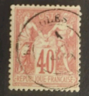 TIMBRE FRANCE TYPE SAGE N 70 OBL CAD COTE +45€ - 1876-1878 Sage (Tipo I)