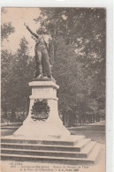 LE JURA.2095. LONS-LE-SAUNIER . STATUE DE ROUGET DE L'ISLE ET LE PARC DE CHEVALERIE . AFFR LE 30-12-1917 . 2 SCANNES - Lons Le Saunier