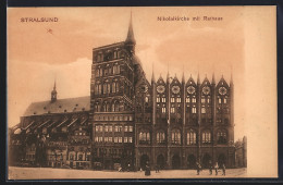 AK Stralsund, Nikolaikirche Mit Rathaus  - Stralsund