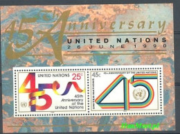 UNO New York 1990 Mi Block 11 MNH  (ZS1 UNNbl11) - ONU