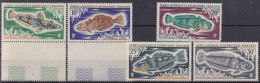 TIMBRE TAAF SERIE FAUNE POISSONS N° 34/38 NEUFS ** GOMME SANS CHARNIERE - A VOIR - Unused Stamps