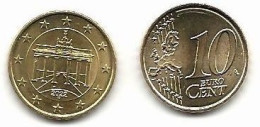 10 Cent, 2022,  Prägestätte (F),  Vz, Sehr Gut Erhaltene Umlaufmünzen - Germany