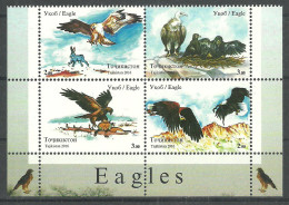 Tajikistan 2016 Mi 719-722 MNH  (ZS9 TJKmarvie719-722) - Adler & Greifvögel