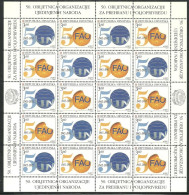 Croatia 1995 Mi Sheet 347-348 MNH  (XZE2 CRTark347-348) - ONU