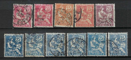 FRANCE Alexandrie Ca.1902-1911: Lot D'obl., B à TB - Used Stamps