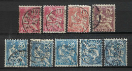 FRANCE Alexandrie Ca.1902-1911: Lot D'obl., B à TB - Used Stamps