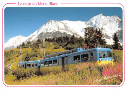 SAINT GERVAIS Mont Blanc Le Train Du Mont Blanc Au Col De Voza Au Fond L Aiguille Du Gouter 30(scan Recto-verso) MA315 - Saint-Gervais-les-Bains