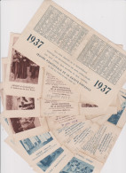 LOT 7 CALENDRIERS OEUVRE PONTIFICALE DE LA SAINTE - ENFANCE  1937 - Small : 1921-40