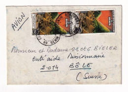 Lettre Aéroport De Cotonou République Polpulaire Du Bénin Bâle Suisse Entraide Missionnaire - Benin – Dahomey (1960-...)