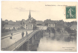 CPA 72 -  LA SUZE (Sarthe) - Pont Sur La Sarthe -Animée - La Suze Sur Sarthe