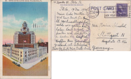 Zensur AK  "Philadelphia - US Custom House" - Stuttgart        1940 - Briefe U. Dokumente