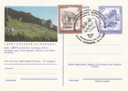 3 S Bildpostkarte 6850 EBNIT Bei Dornbirn Mit Sonderstempel Von Dornbirn, 1986 - Tarjetas