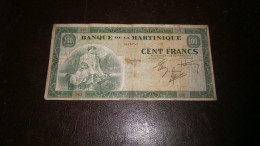 MARTINIQUE 100 FRANCS 1942 - Unclassified