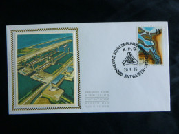 1975 1780 FDC Zijde/soie ( Antwerpen)  :  "  Schelde-Rijn Verbinding" - 1971-1980